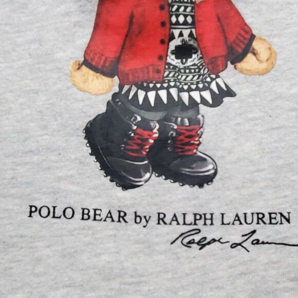 Polo Ralph Lauren Winter Holiday Bear Cotton T-Shirt sz 3months baby - Picture 9 of 16